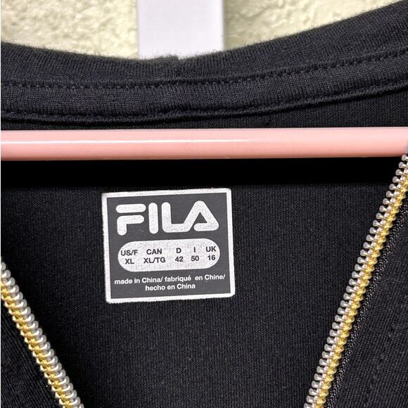 Fila Bodycon Streetwear Hooded Neon Mini Dress Sz XL - Picture 3 of 6